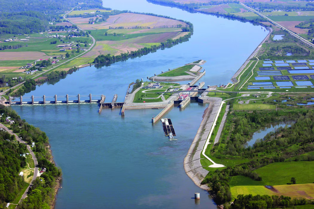 Newburgh Locks and Dam lock image