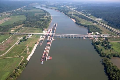 Greenup Locks and Dam lock image