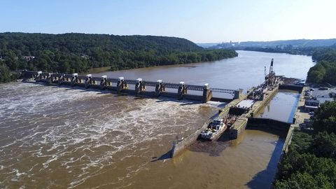 Montgomery Locks and Dam lock image